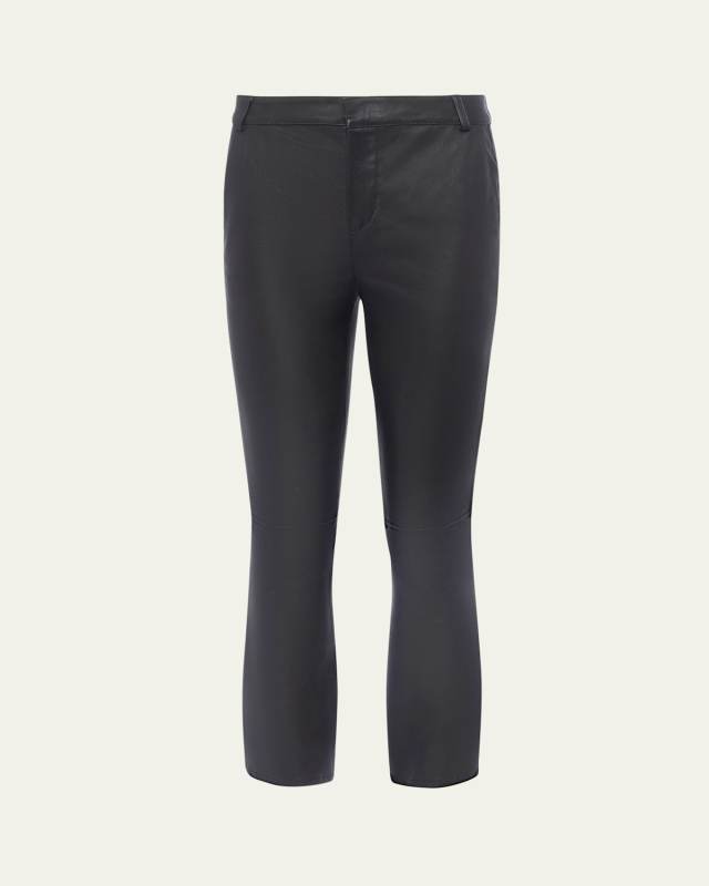 Ketra Baby Bootcut Leather Trousers